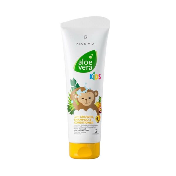 Aloe vera shampoo e condicionador de banho para crianças