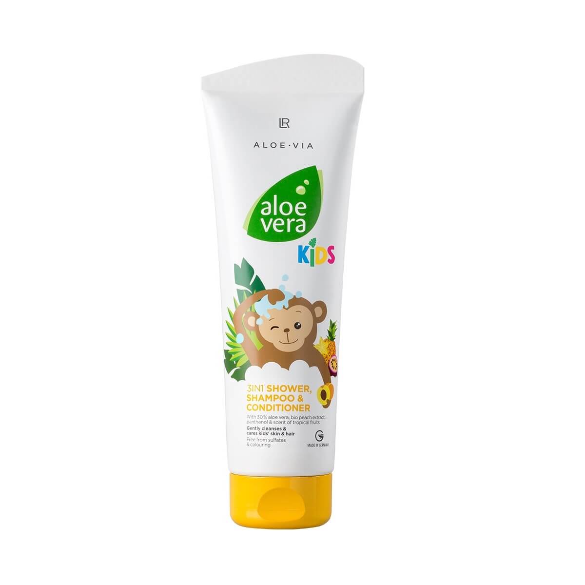 Aloe Vera per bambini 3in1 Gel doccia, shampoo e balsamo