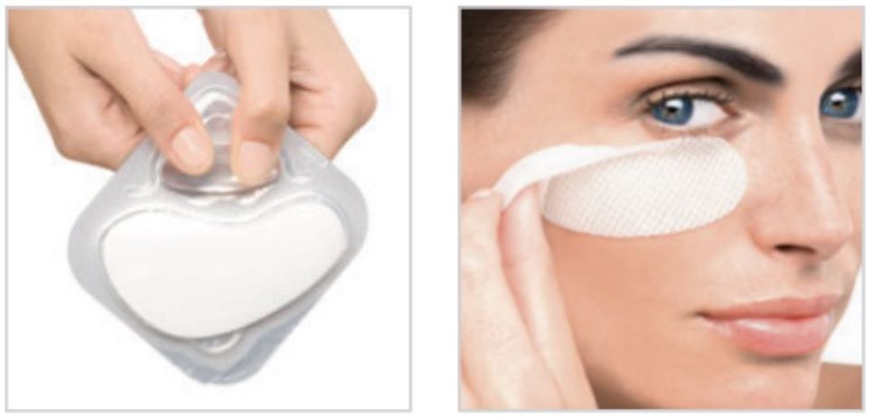 How to use serox eye pads