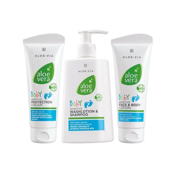 Aloe Vera Set de Bebé para la piel sensible del bebé