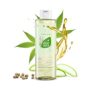 Gel de banho de aloe vera com óleo CBD