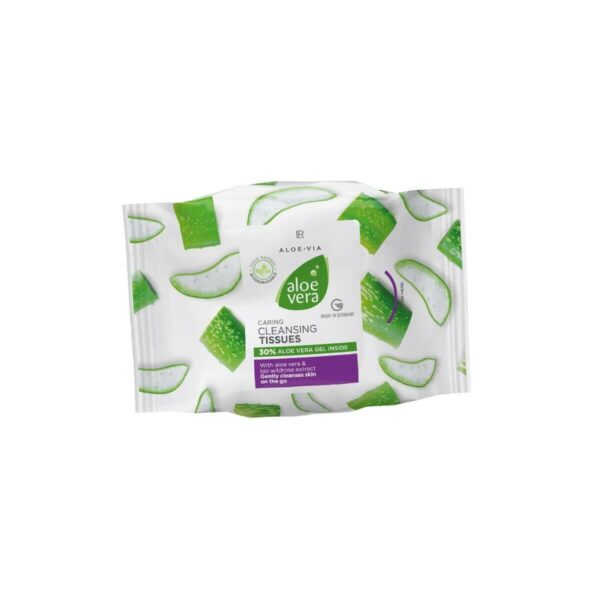 Lr Aloe Vera Toallitas Limpiadoras para la limpieza suave y eficaz de la cara, el cuello y los ojos