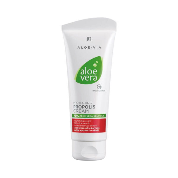 Lr Aloe Vera Creme Protetor Com Própolis acalma e nutre a pele extra seca e exigente.