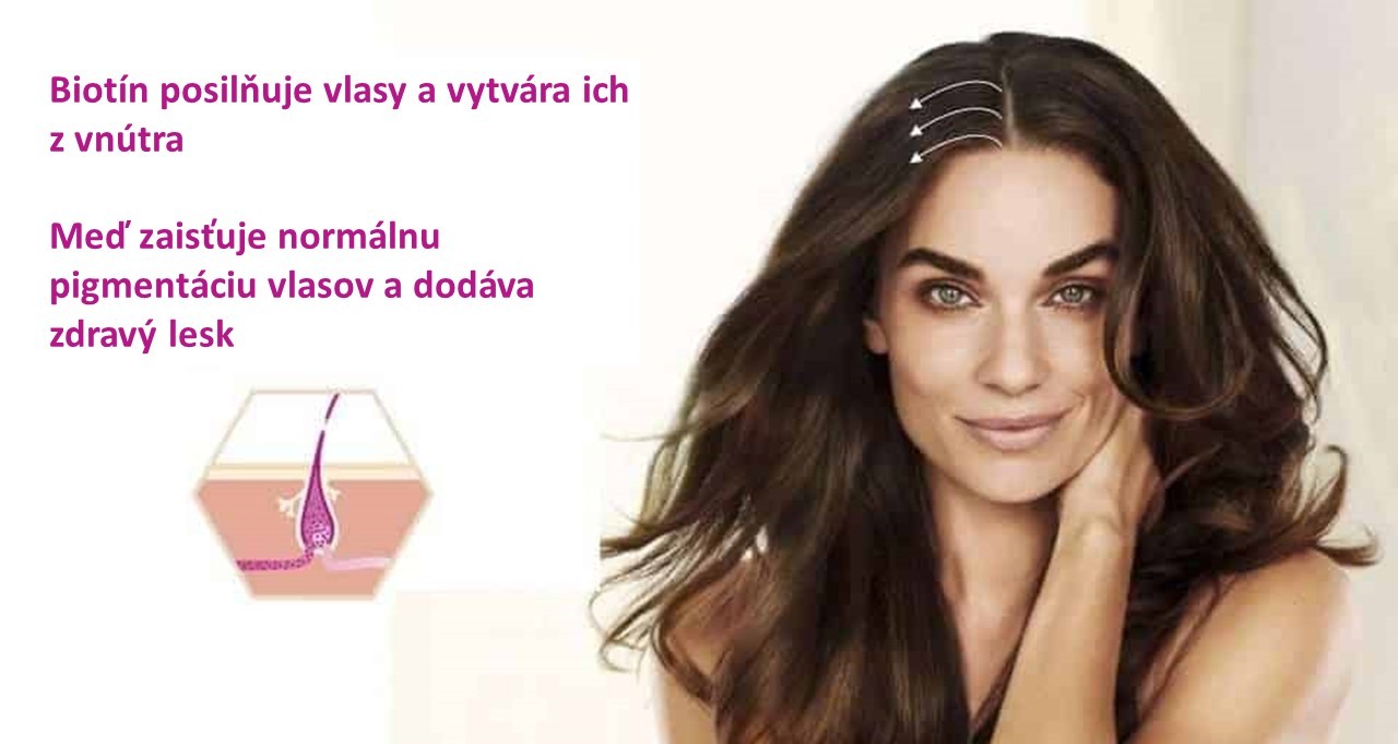 Biotin posilňuje vlasy