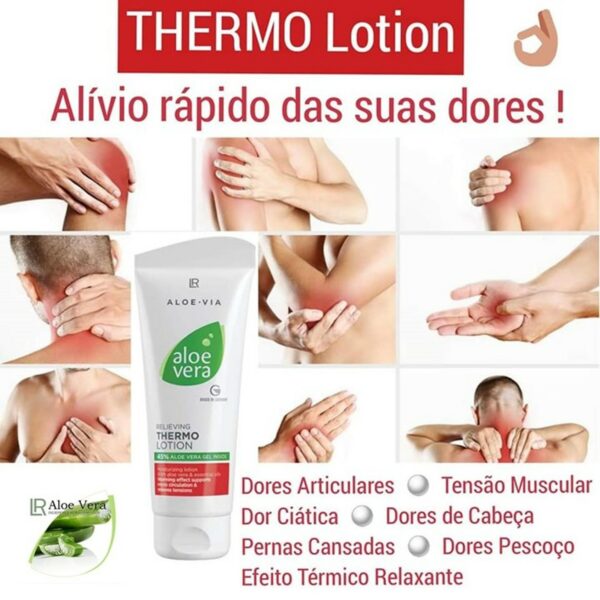 Aloe Vera Thermolotion para dores nas articulações, tensão muscular e pernas cansadas