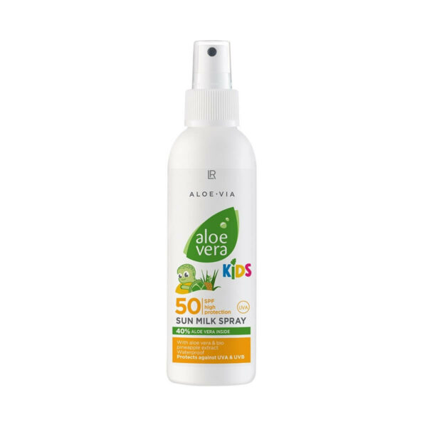 Aloe Vera Sonnenmilchspray mit hohem Schutz für Kinder