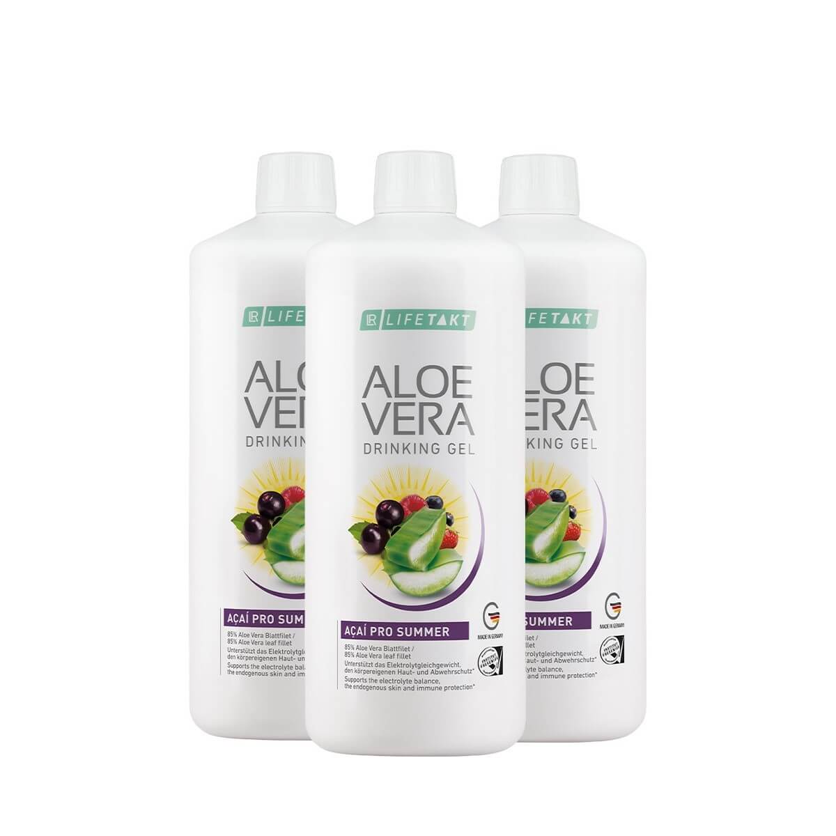 Aloe Vera Drink Açaí Pro with triple protection for your summer