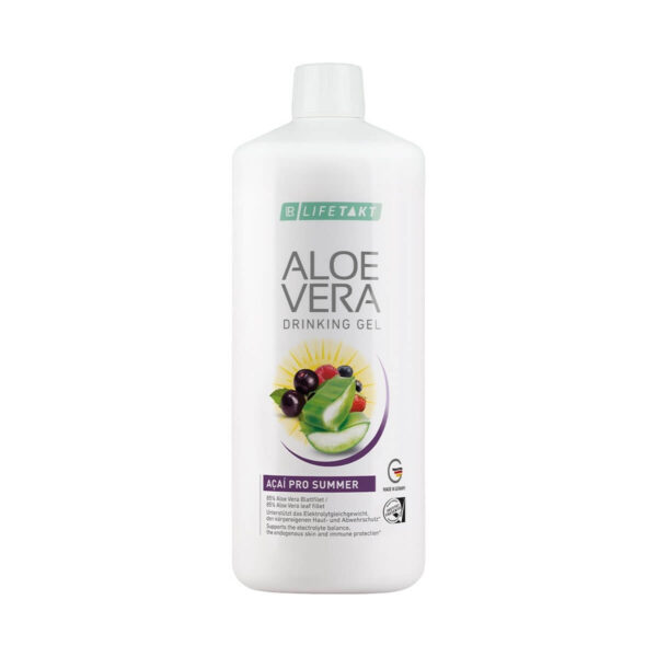 Aloe Vera Trinkgel Acaí Pro mit Johannisbeeren, Waldfrüchten und Honig